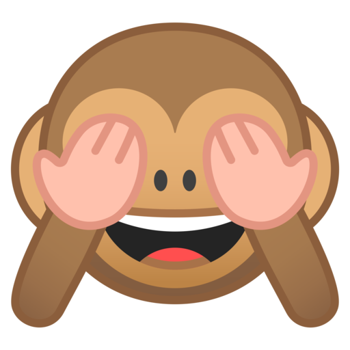 Monkey with open eyes